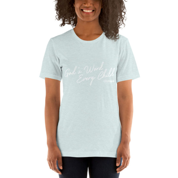 God’s Word. Every Child. Script T-shirt - Image 8